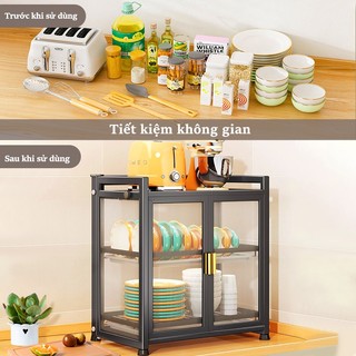 Kệ đựng chén bát 3 tầng thông minh có khay hứng nước - Nhà bếp Tủ đựng bát đĩa nâng cấp