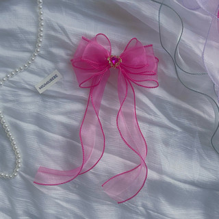 🌸 [KN02] Kẹp Tóc Handmade Cho Bé Gái Nơ Đá Đuôi Cá Voan