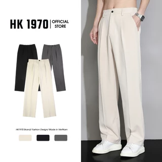 Quần Tây Nam Ống Suông Cạp Chun Sau, Quần Âu Nam Hách Dáng Vải Cotton Hàn Co Dãn Nhẹ Thoáng Khí Q087