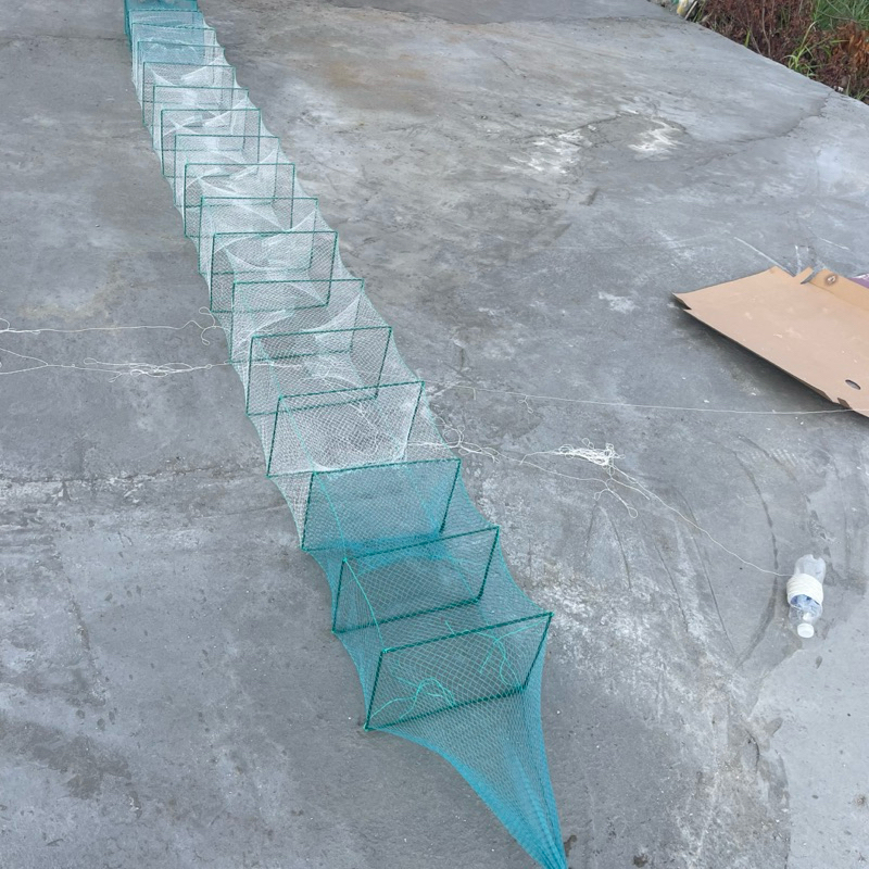 Lú bát quái 18 khung dài 4m bắt cá tôm hoặc bẫy ếch , khung 25 x 35cm ...