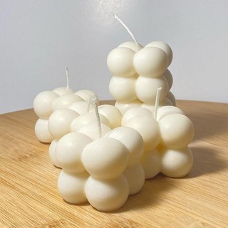 Nến thơm thủ công ONIÕ hình RUBIK BUBBLE, size M, hương thơm tinh dầu, LB-001