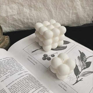 Nến thơm thủ công ONIÕ hình RUBIK BUBBLE, size M, hương thơm tinh dầu, LB-001