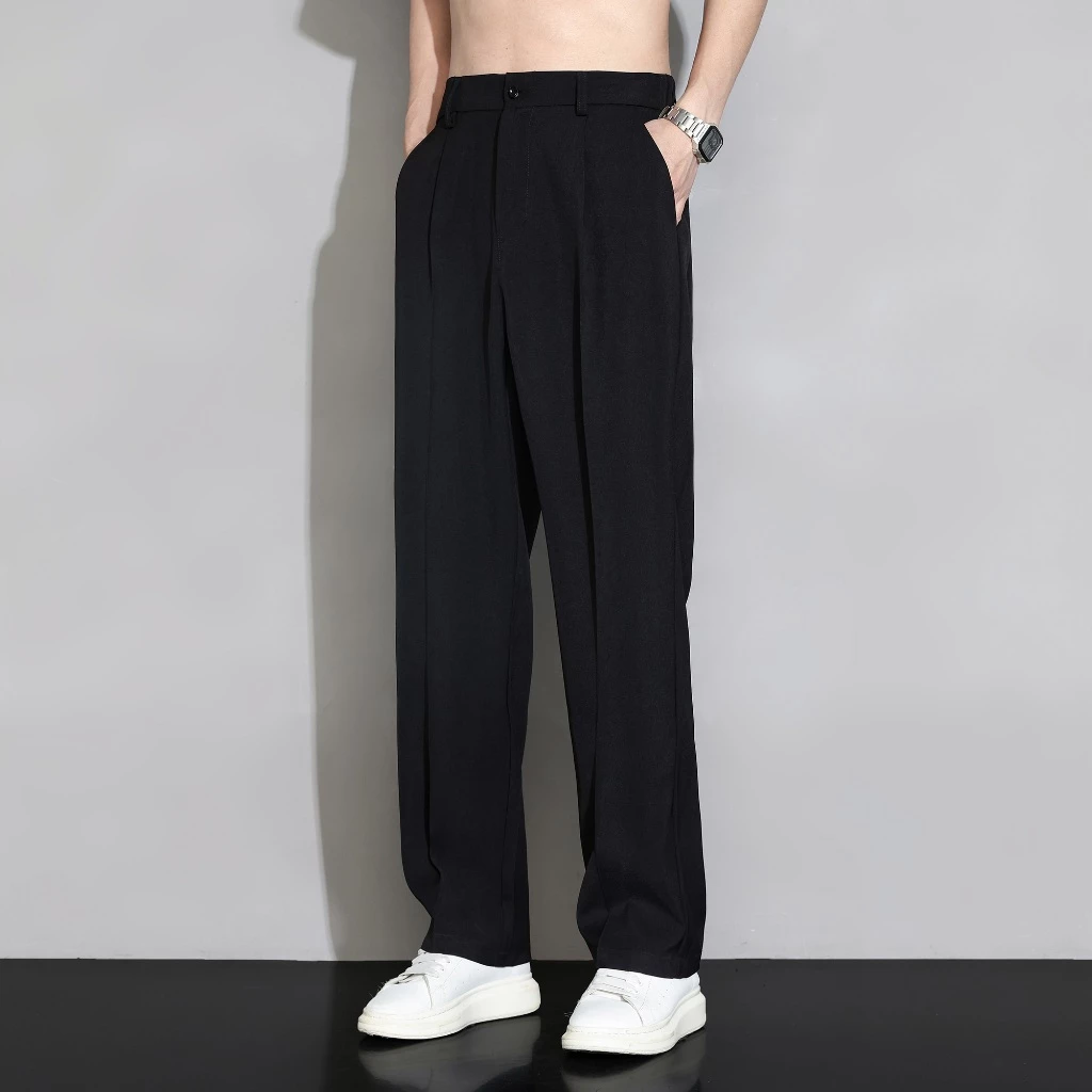 Quần Tây Nam Ống Suông Cạp Chun Sau