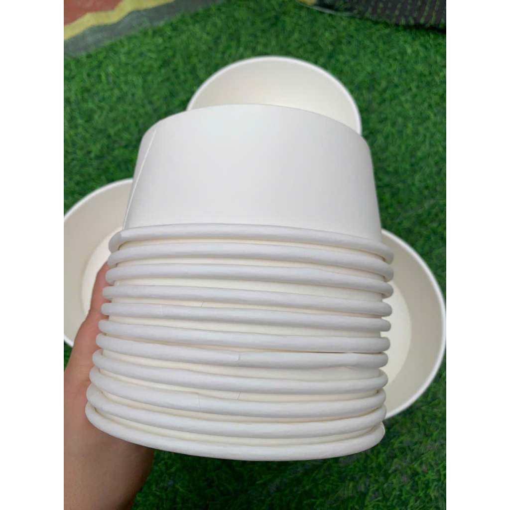 Bát Tô Giấy Kraft kèm nắp 750ml 1000ml 500ml  Đựng Thực Phẩm đựng bún phở salat, bánh, cơm, mỳ
