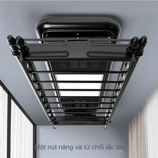 Giàn phơi quần áo điều khiển từ xa , nâng hạ tự động thông minh  tiện lợi, có chế độ sấy + tia uv