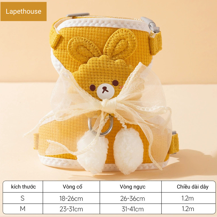 Yếm Dắt Chó Béc Bỉ Poodle Corgi Đi Dạo Cỡ Lớn K9 Tặng Kèm Dây Xích Mèo Cún Con Nhỏ Thú Cưng Ở Nhà Cực Ngầu Đẹp Dạng Thân