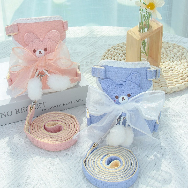 Yếm Dắt Chó Béc Bỉ Poodle Corgi Đi Dạo Cỡ Lớn K9 Tặng Kèm Dây Xích Mèo Cún Con Nhỏ Thú Cưng Ở Nhà Cực Ngầu Đẹp Dạng Thân