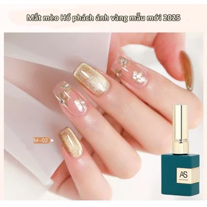 Sơn gel AS chính hãng mắt mèo hổ phách ánh vàng mẫu mới HOT trend 2025