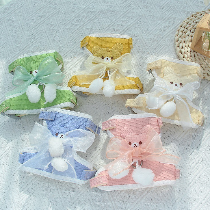 Yếm Dắt Chó Béc Bỉ Poodle Corgi Đi Dạo Cỡ Lớn K9 Tặng Kèm Dây Xích Mèo Cún Con Nhỏ Thú Cưng Ở Nhà Cực Ngầu Đẹp Dạng Thân