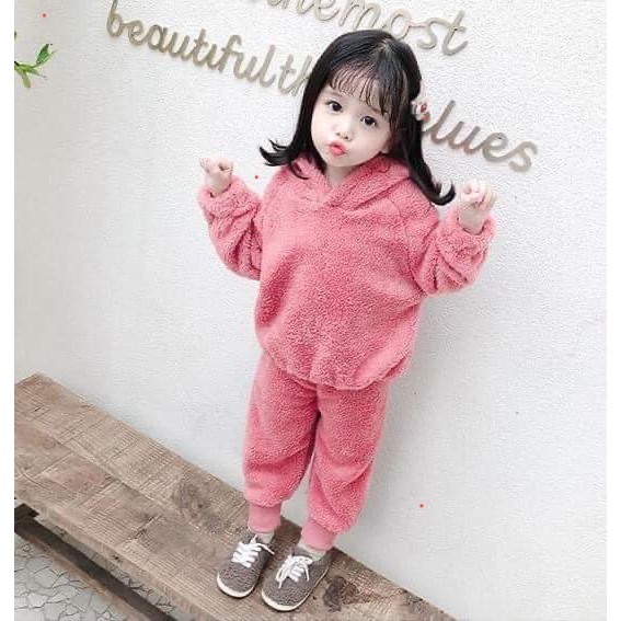 BỘ LÔNG MŨ GẤU CHO BÉ TRAI VÀ GÁI SIZE 6-18KG