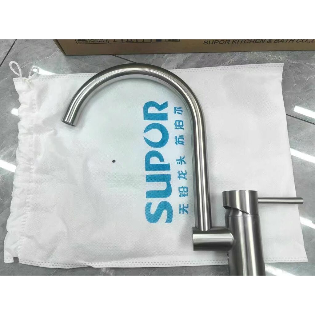 [ Cam Kết Chính Hãng ]. Vòi rửa bát xoay 360 độ hãng SUPOR 250607-02 có nóng lạnh , inox 304 - Bảo hành 12 tháng
