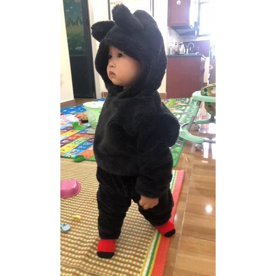 BỘ LÔNG MŨ GẤU CHO BÉ TRAI VÀ GÁI SIZE 6-18KG