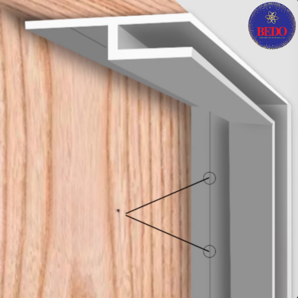 [ COMBO 6 ] Nhôm Chữ H BEDO Nhôm Định Hình Trần Xuyên Sáng Hộp Đèn Âm Tường Chắc Chắn Bền Đẹp Cao Cấp
