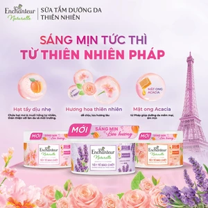 COMBO 2 Tẩy tế bào chết sáng da thiên nhiên Pháp Enchanteur Naturelle 250g tặng 1 túi ST 200g