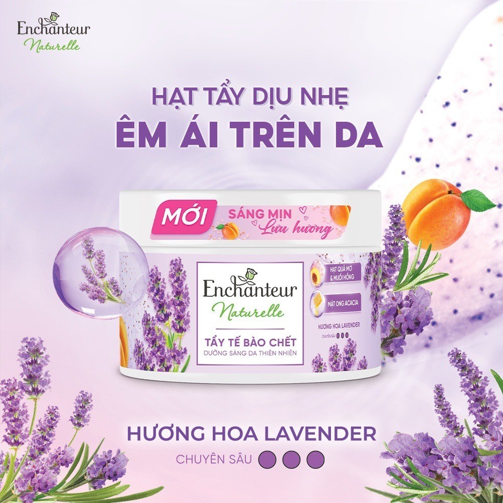 [KOL x Enchanteur] COMBO 2 Tẩy tế bào chết sáng da thiên nhiên Pháp Enchanteur Naturelle 250g tặng 1 túi ST 200g