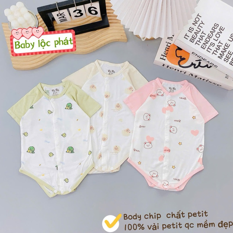 Body chip Lộc Phát chất petit QC mềm mại cho bé sơ sinh từ 3-9kg