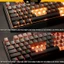 Keycap pbt xuyên led Gradient TOP PRINT sử dụng cho bàn phím cơ mạch ngược OEM profile