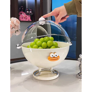 Khay đựng hoa quả bằng nhựa có lắp đậy