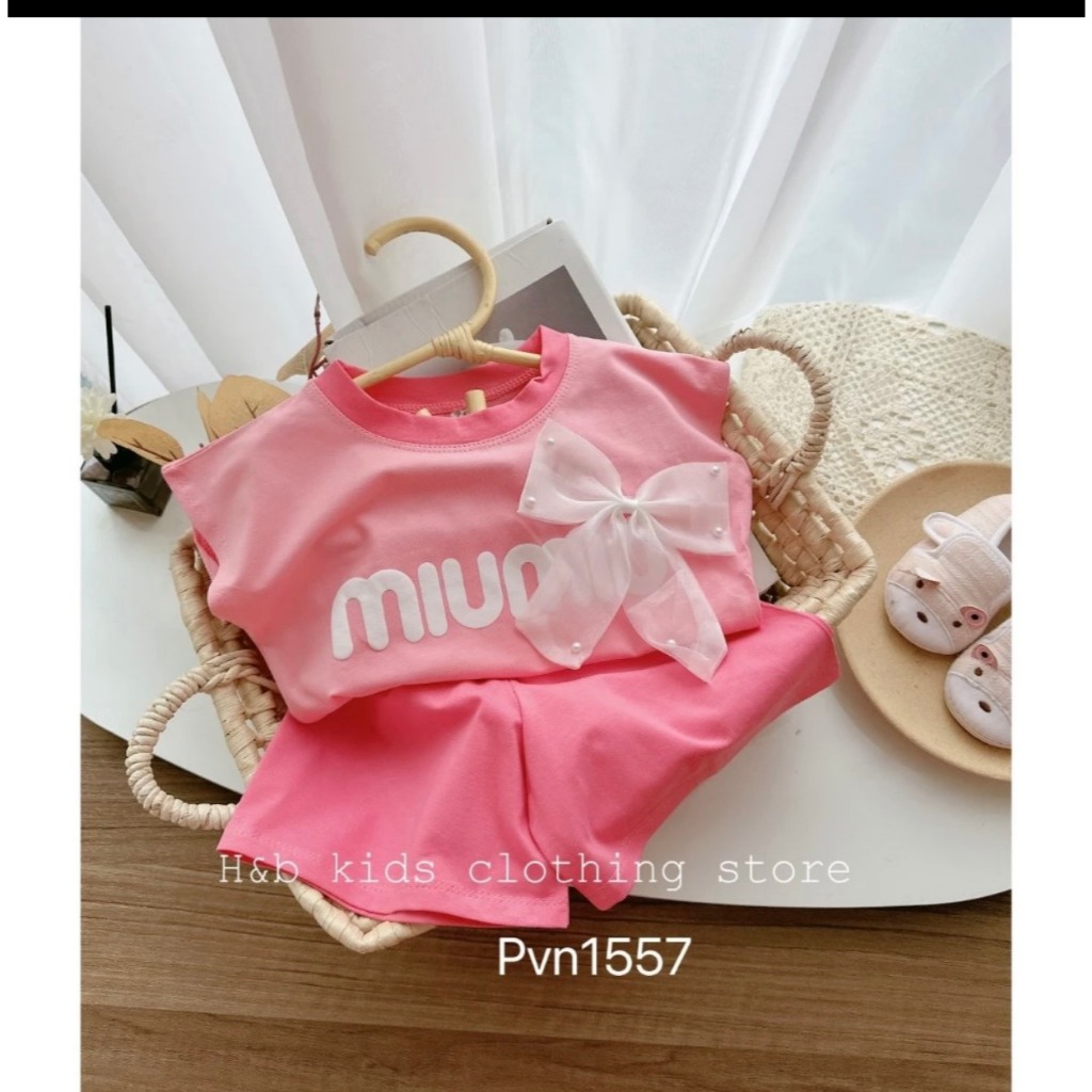 BỘ BA LỖ VAI HẾN GẮN NƠ SIZE CHO BÉ 6-18KG