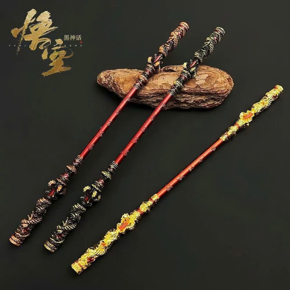 Gậy ngộ không bằng kim loại đặc, đúc nguyên khối 22cm