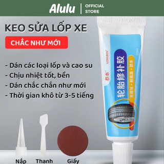 Keo Sửa Lốp Xe - Keo Va Lốp Xe , Trám Lốp Nứt Vết Rách Lốp Cho Ô Tô, Xe Máy Đàn Hồi Cao Chịu Nhiệt Tối Dễ Dàng Sử Dụng