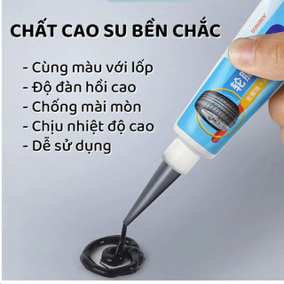 Keo Sửa Lốp Xe - Keo Va Lốp Xe , Trám Lốp Nứt Vết Rách Lốp Cho Ô Tô, Xe Máy Đàn Hồi Cao Chịu Nhiệt Tối Dễ Dàng Sử Dụng