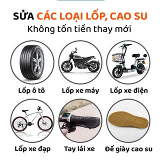Keo Sửa Lốp Xe - Keo Va Lốp Xe , Trám Lốp Nứt Vết Rách Lốp Cho Ô Tô, Xe Máy Đàn Hồi Cao Chịu Nhiệt Tối Dễ Dàng Sử Dụng