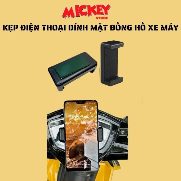 Kẹp Dính Điện Thoại Lên Mặt Đồng Hồ Xe Máy – Tiện Lợi, Chắc Chắn, Dễ Dàng Lắp Đặt
