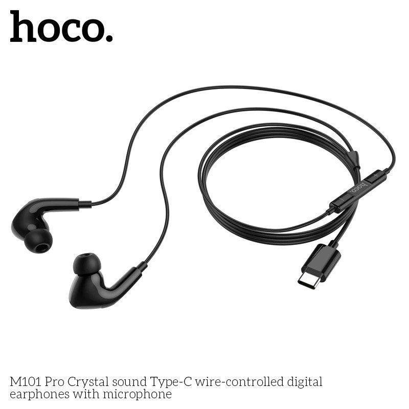 TAI NGHE NHÉT TAI CÓ DÂY HOCO M101 PRO TYPE-C – ÂM THANH SỐNG ĐỘNG, ĐÀM THOẠI RÕ NÉT