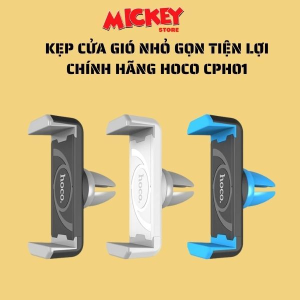 Giá Đỡ Điện Thoại Hoco CPH01 – Kẹp Cửa Gió Điều Hòa Ô Tô, Nhỏ Gọn, Tiện Lợi