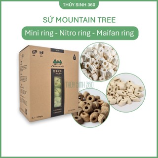 Sứ Lọc Cao Cấp Mountain - Mini Ring, Nitro Ring, Maifan Ring - Khử Độc Tố, Ổn Định PH ( Túi 1L )