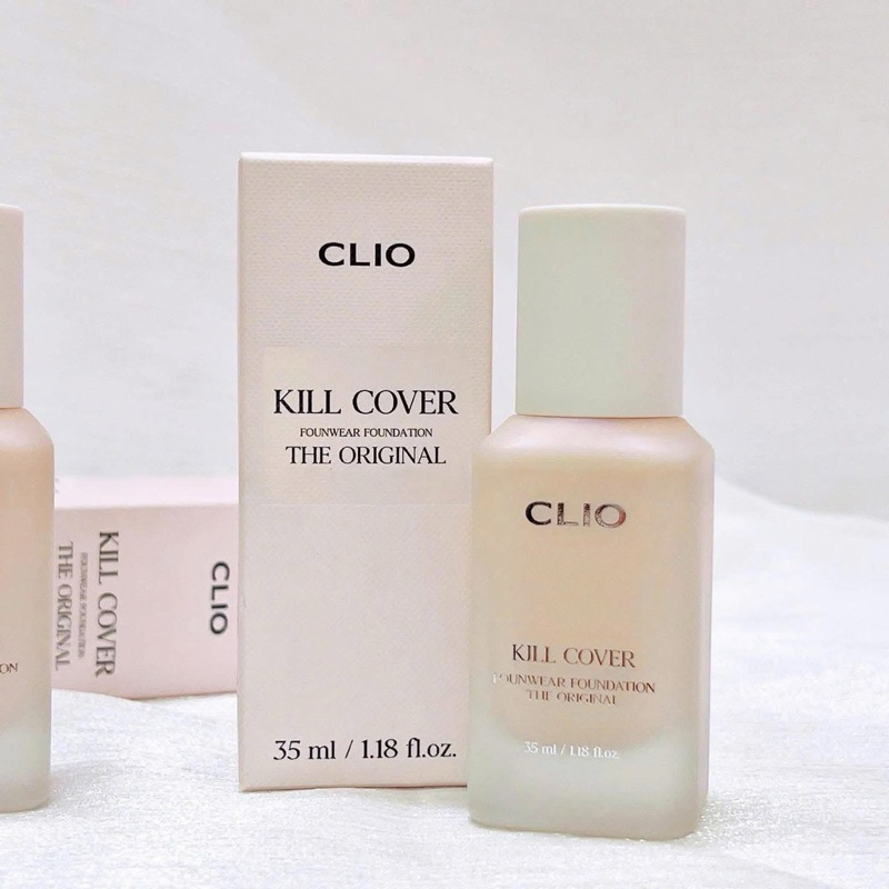 Kem Nền CLIO Kill Cover Founwear Foundation The Original Che Phủ Kiềm Dầu Lâu Trôi 35ml
