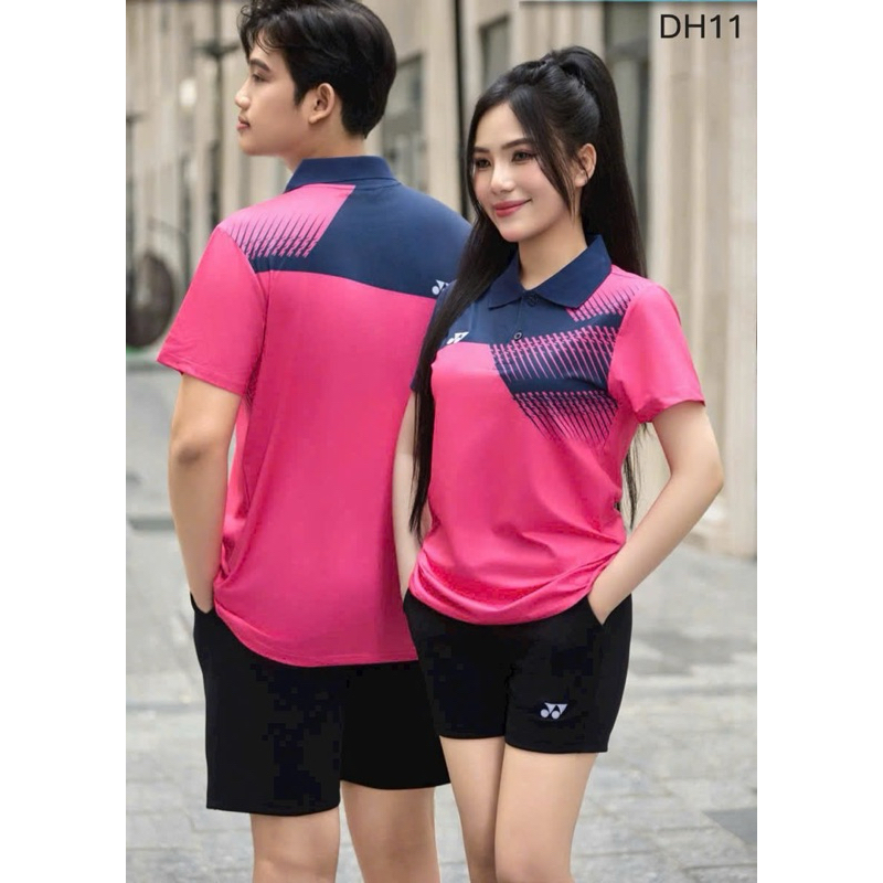 Áo Cầu Lông Nam Nữ Yonex Cổ Trụ