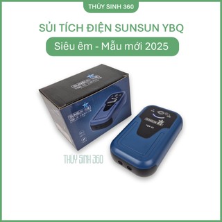 Sủi Tích Điện SUNSUN YQB - Chạy Cực Êm - Tặng Kèm Dây, Đầu Sủi, Sạc
