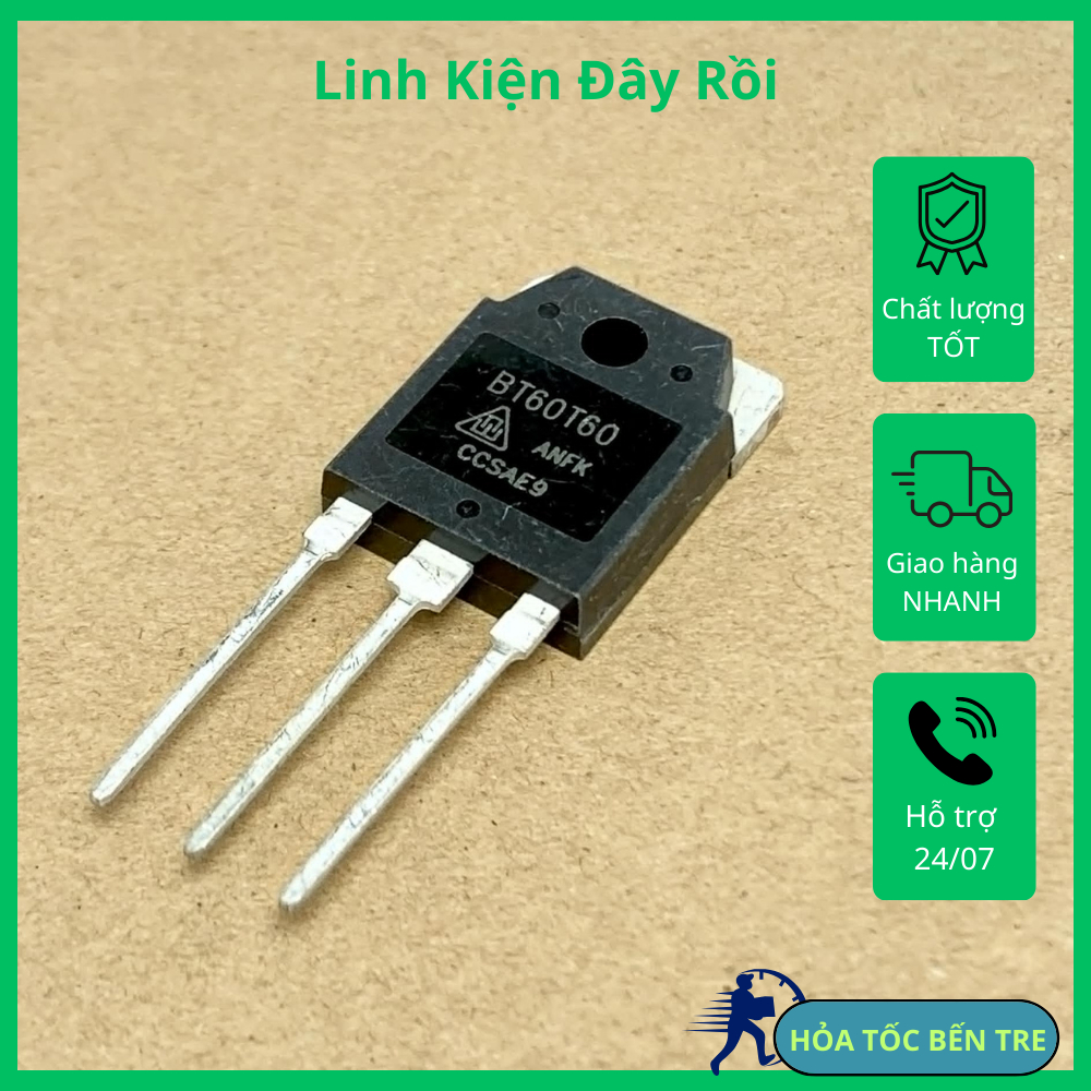 Linh kiện điện tử BT60T60 BT60T60ANFK IGBT 600V 60A TO-3P | Shopee Việt Nam