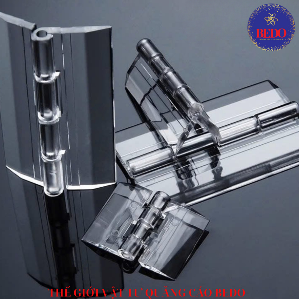 Bản Lề Mica Trong Suốt Phụ Kiện Mica Cao Cấp Khóa Gập Tay Cầm Mica Làm Hộp Mica Hòm Phiếu Nội Thất