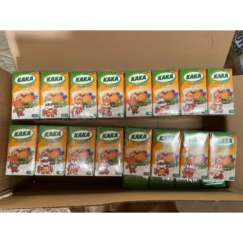 Sữa trái cây nhiệt đới KaKa thùng 48 hộp x 110ml