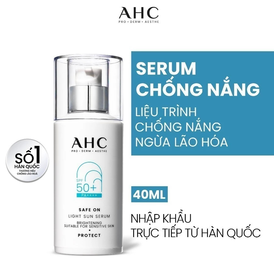 Ảnh Serum/ Sữa dưỡng Chống nắng Lành Tính AHC SAFE ON 40ML/ 50ML 1
