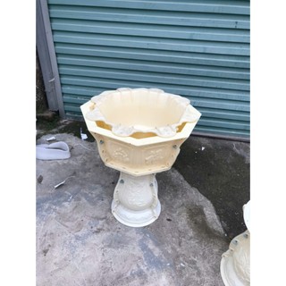 Thanh lý khuôn đúc chậu bát giác rộng 50, cao 27 cm, có chân đôn chất liệu nhựa abs