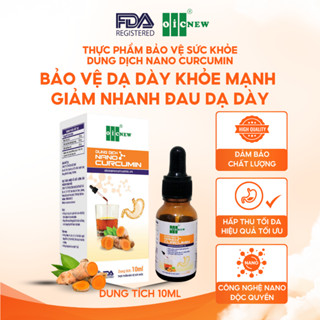 Thực Phẩm Bảo Vệ Sức Khỏe Dung Dịch Nano Curcumin OIC NEW Giảm Đau Dạ Dày Cải Thiện Tiêu Hóa 10ml