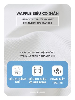 Áo polo nữ YODY phối dây dệt vai waffle chạm mát lạnh WAPO25S009