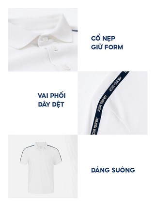 Áo polo nữ YODY phối dây dệt vai waffle chạm mát lạnh WAPO25S009