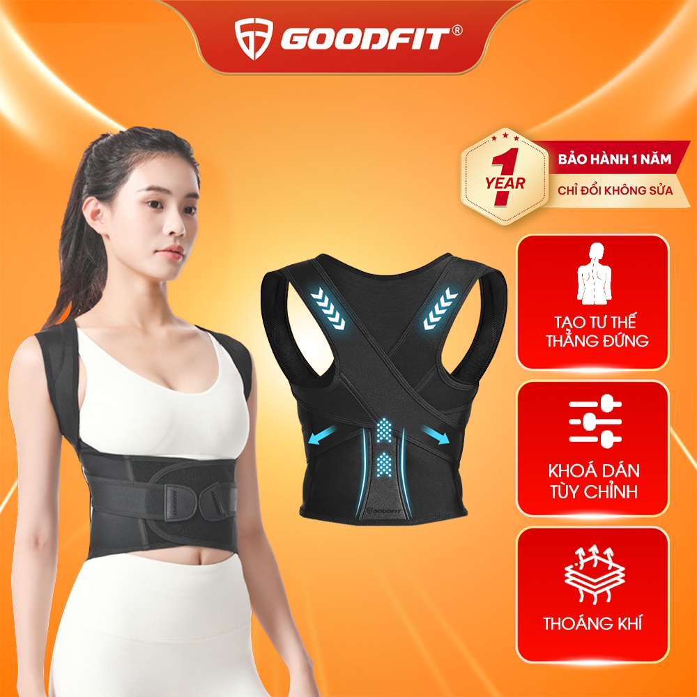 Ảnh Đai chống gù lưng nam, nữ, trẻ em hỗ trợ cải thiện vóc dáng chính hãng GoodFit GF716P 1