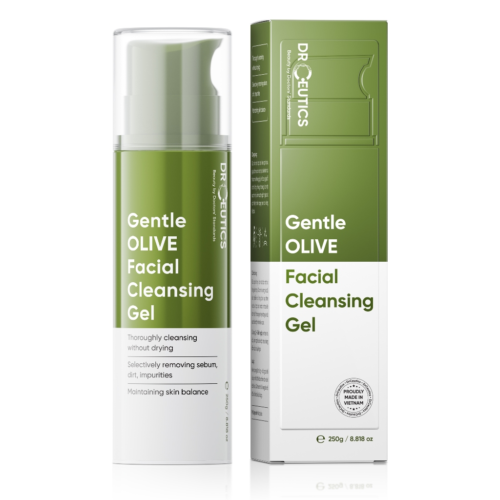 Ảnh Gel Rửa Mặt Tạo Bọt Gentle OLIVE Facial Cleansing Gel – Dịu Nhẹ, Dành Cho Mọi Loại Da (250g) 2