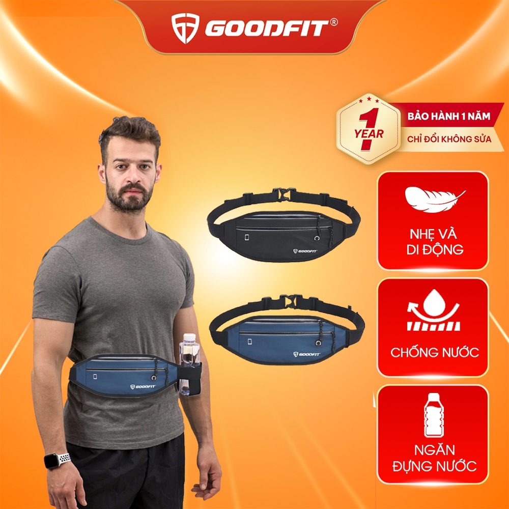 Ảnh Túi chạy bộ đeo hông, đeo bụng, đeo chéo thể thao chạy bộ có ngăn đựng nước GoodFit GF112RB 1