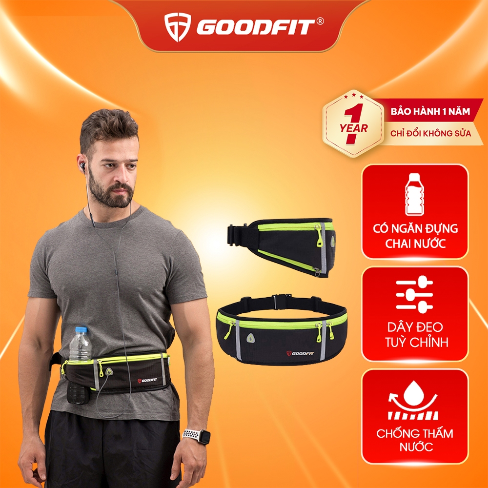 Ảnh Túi đeo bụng chạy bộ, đai đeo điện thoại chạy bộ nam nữ chính hãng GoodFit GF106RB 1
