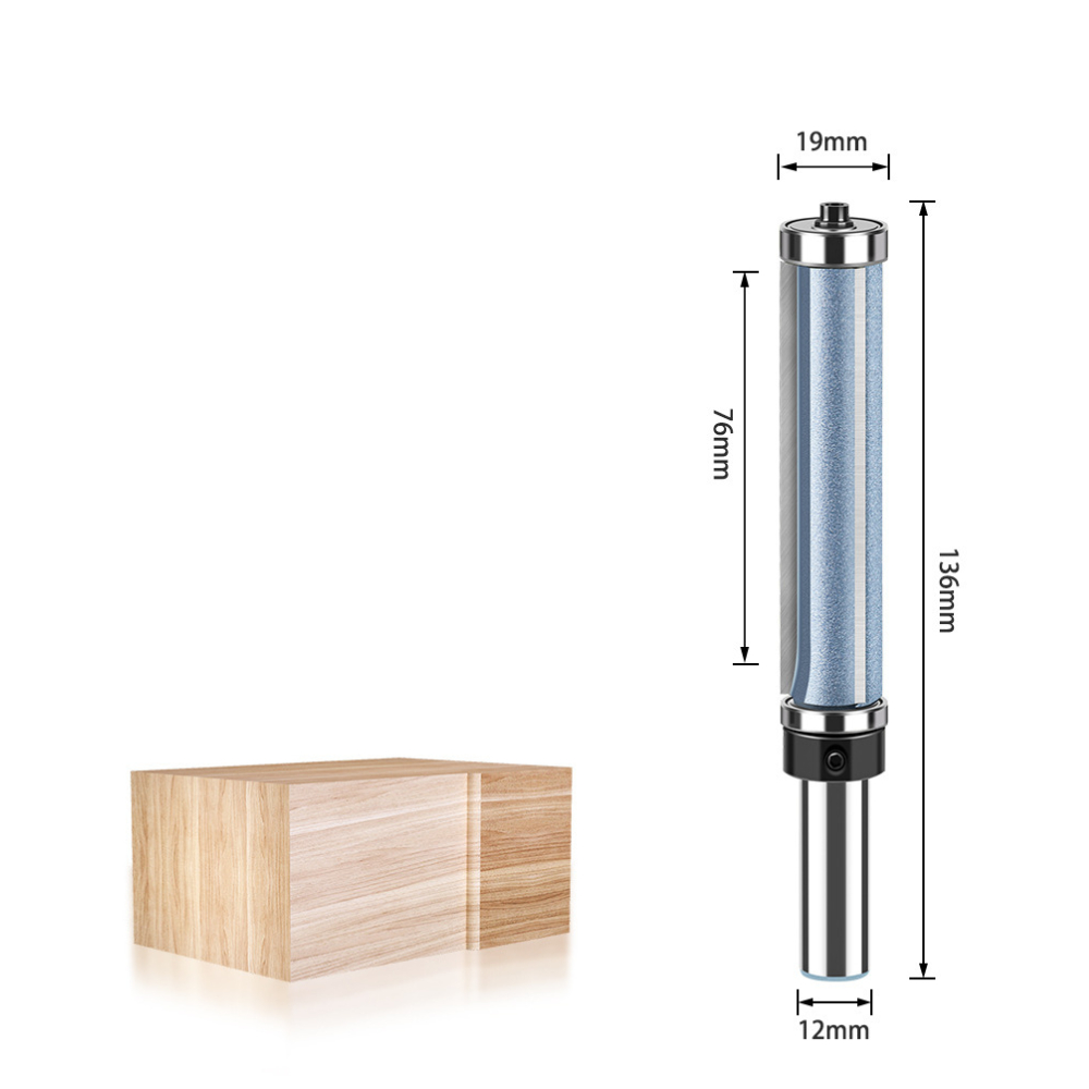 MŨI SOI GỖ - MŨI PHAY GỖ LẤY NỀN 3 CÁNH 2 BI CAO CẤP - ĐÁNH NỀN, BÀO CONG GỖ NỘI THẤT