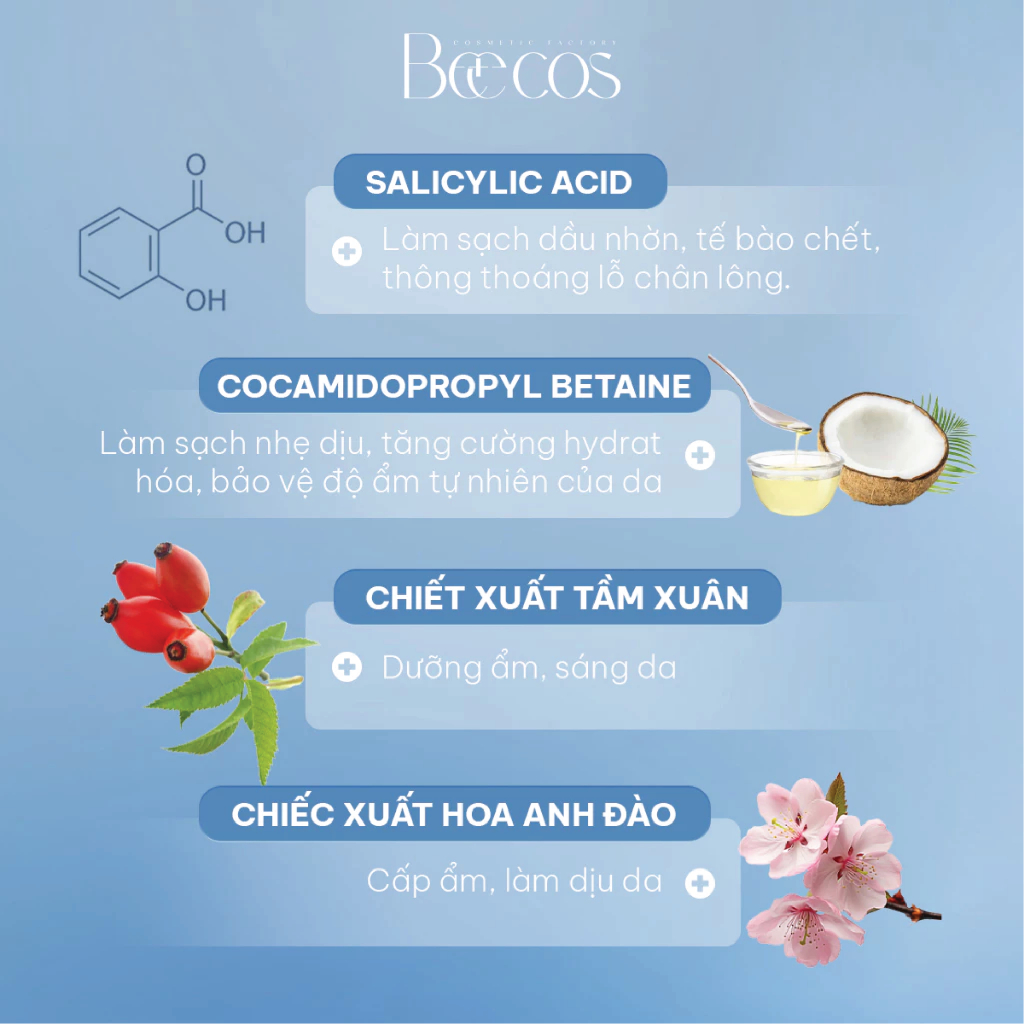 [Chính Hãng] Sữa rửa mặt chiết xuất ngưu bàng, sạch sâu, dưỡng ẩm và hỗ trợ dưỡng sáng da Beecos
