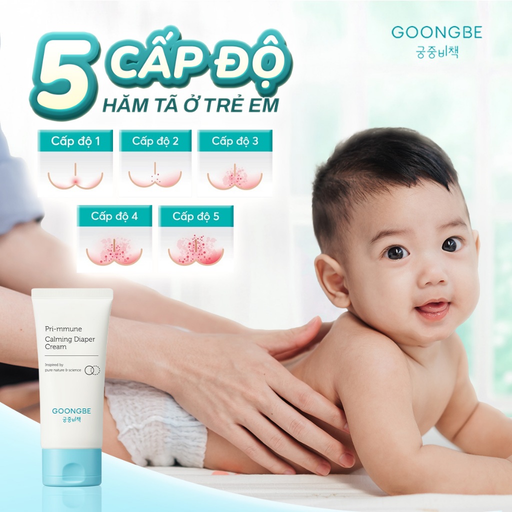 Ảnh Kem Chống Hăm Cho Bé GOONGBE Pri-mmune Calming Diaper Cream 80ml 1