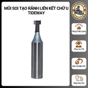 MŨI SOI GỖ - MŨI PHAY RÃNH CHỮ t TIDEWAY CAO CẤP [Thomoc5.0]